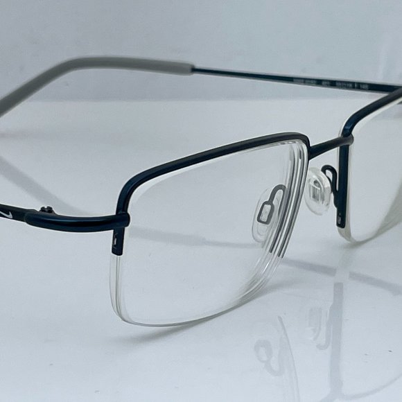 Nike Eyeglasses Frame Blue/Gray Metal Glasses Fram - Picture 2 of 16